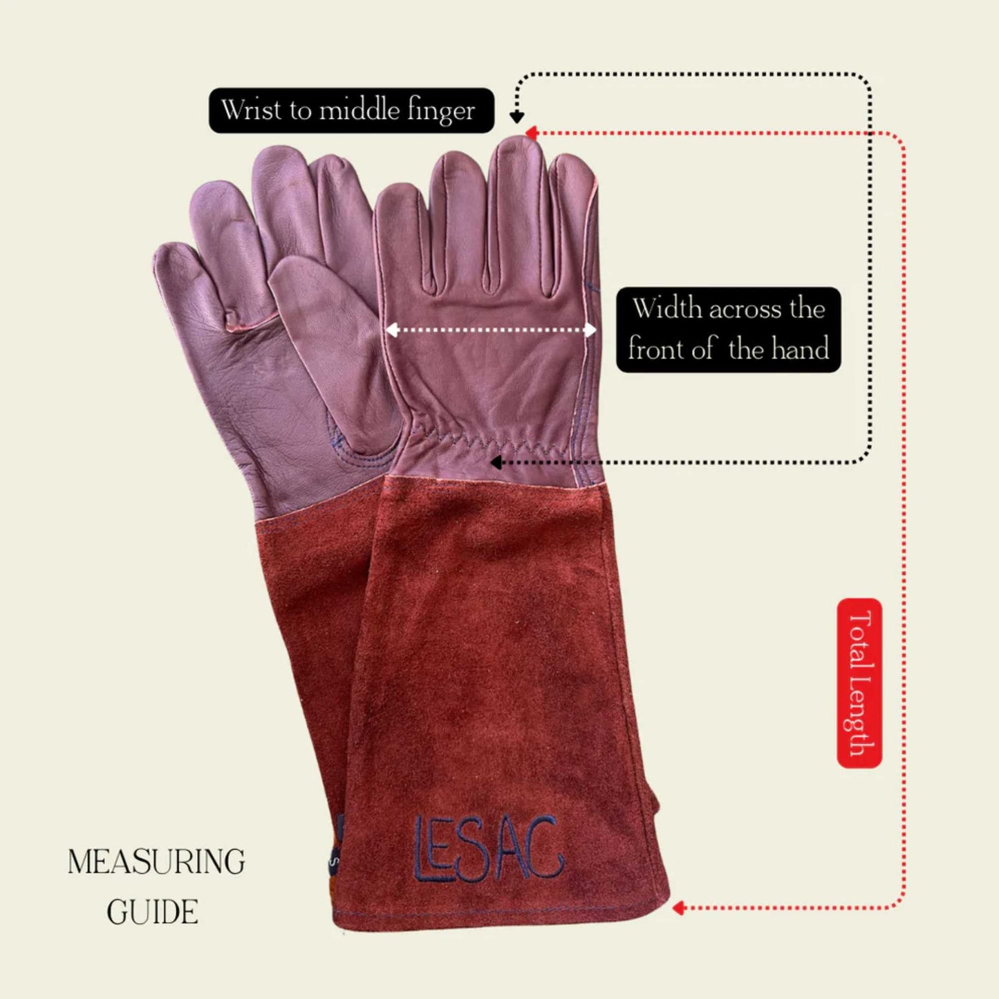 Le Sac Thorn Proof Leather Gardening Gloves Home & Garden > Garden Tools > Gloves - Minimalist Gardener