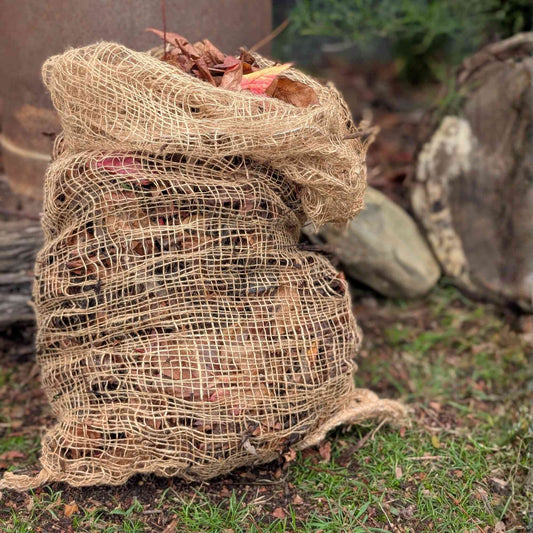 Eco Jute Leaf Collection & Composting Bags | 3 Pack Gardening Accessories > Leaf Collection > Eco Jute Leaf & Composting Bags - Minimalist Gardener
