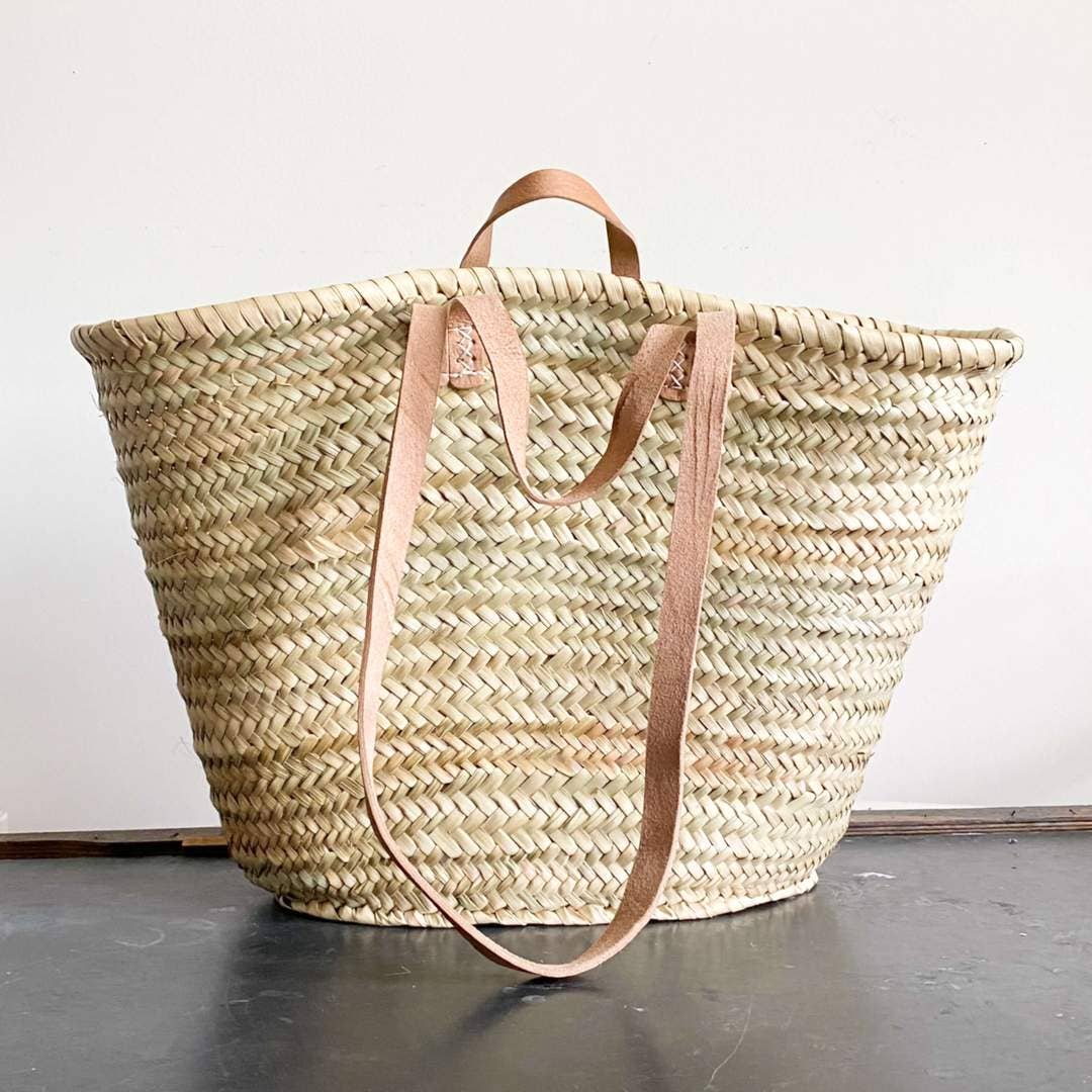 Handmade Straw Harvest Bag Brown Garden Organisation > Storage > Storage Bag - Minimalist Gardener