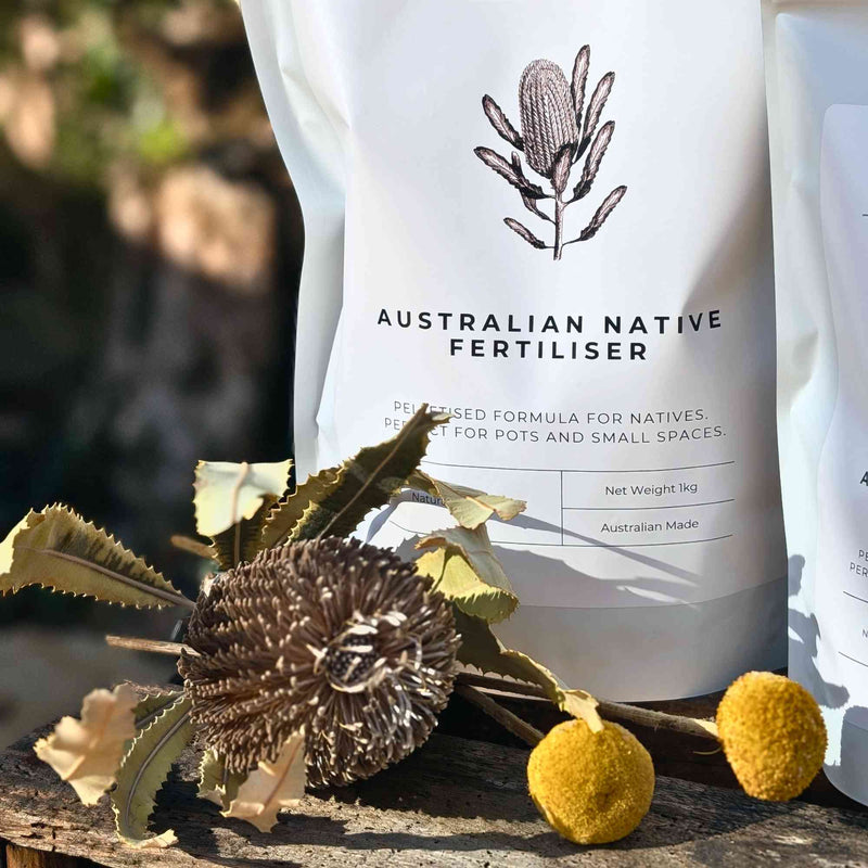 Australian Native Fertiliser for Pots and Small Spaces | 1kg and 500g Garden Care > Australian Native Fertiliser > Fertilisers for Pots and Small Gardens - Minimalist Gardener