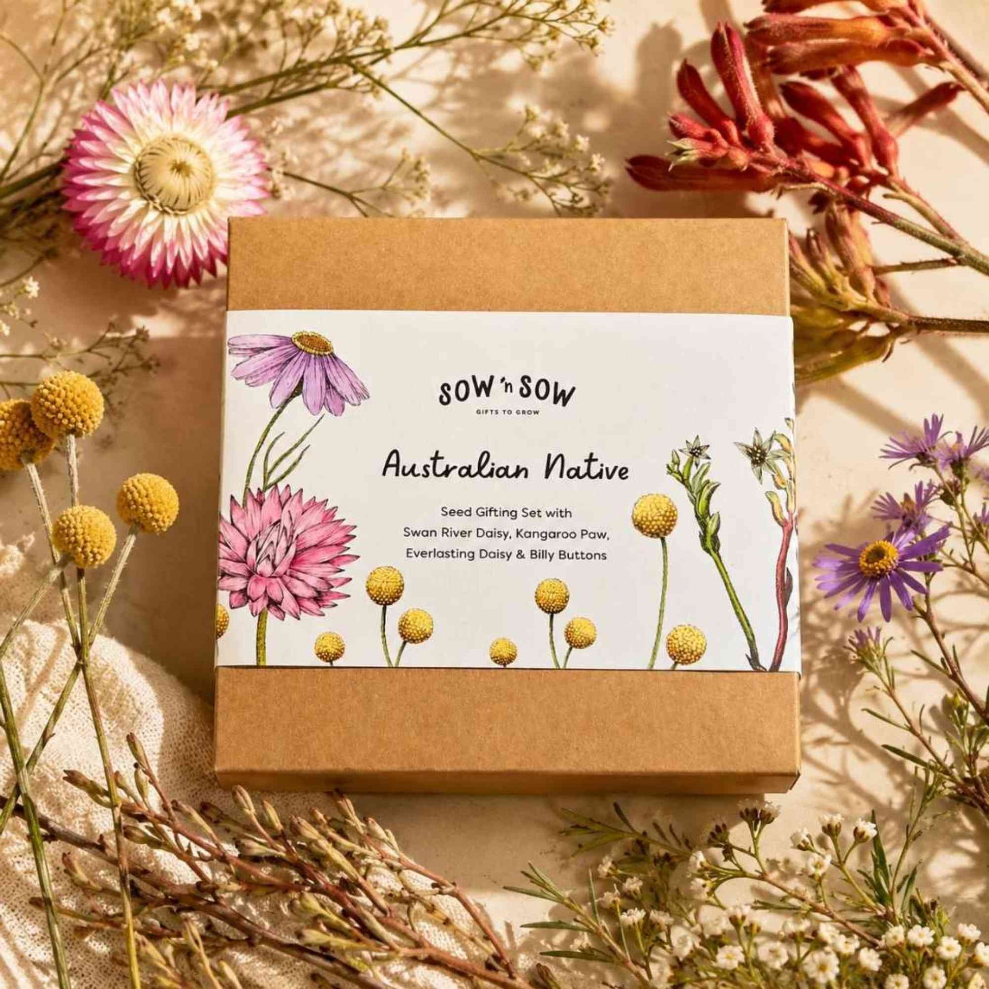 Sow n' Sow Australian Native Seeds | Set of 4 Gift Boxed > Home & Garden > Garden Accessories > Australian Native Seeds - Minimalist Gardener