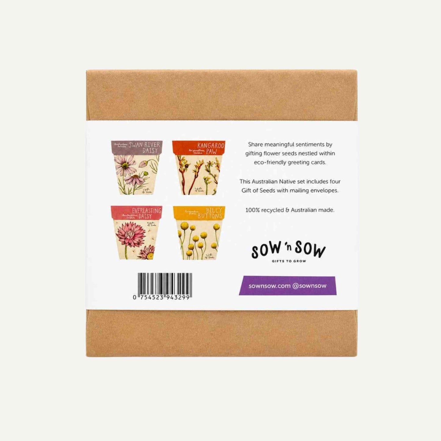 Sow n' Sow Australian Native Seeds | Set of 4 Gift Boxed > Home & Garden > Garden Accessories > Australian Native Seeds - Minimalist Gardener