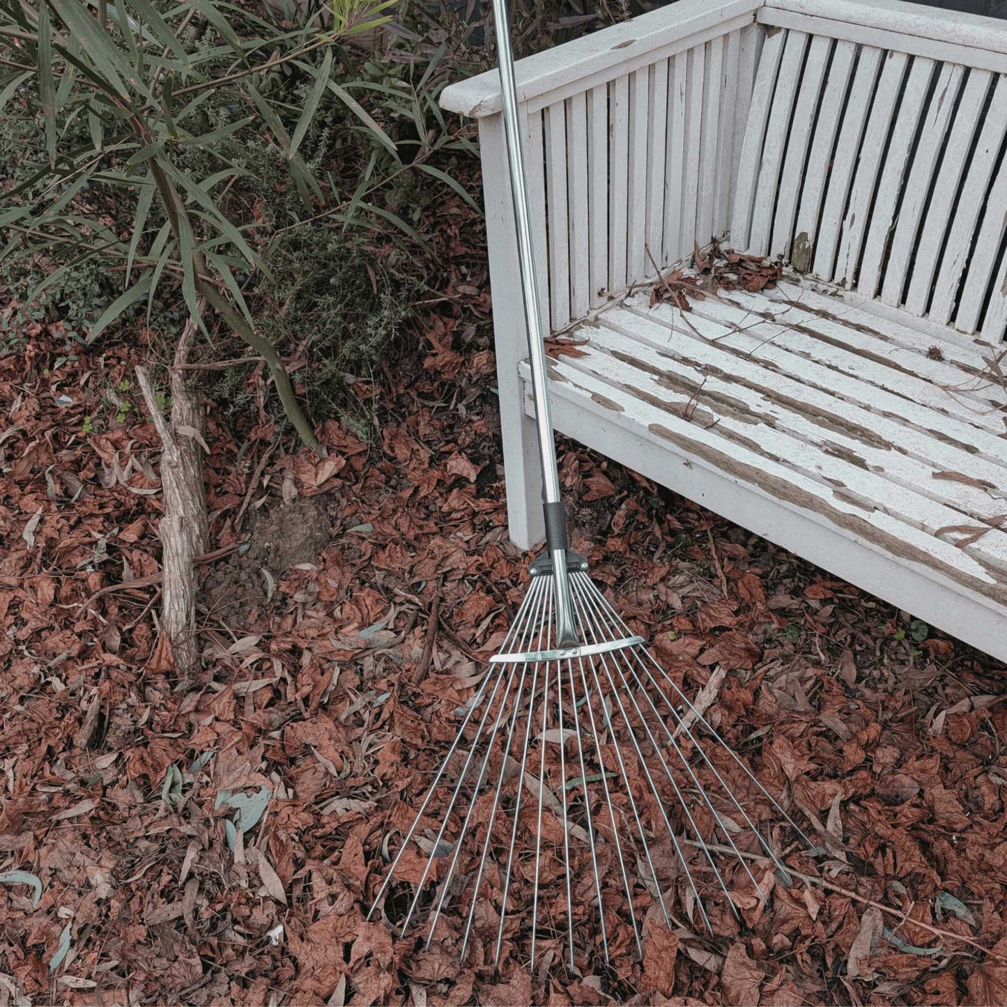 Adjustable Steel Garden Rake Home & Garden > Outdoor Plants > Plant Support - Minimalist Gardener