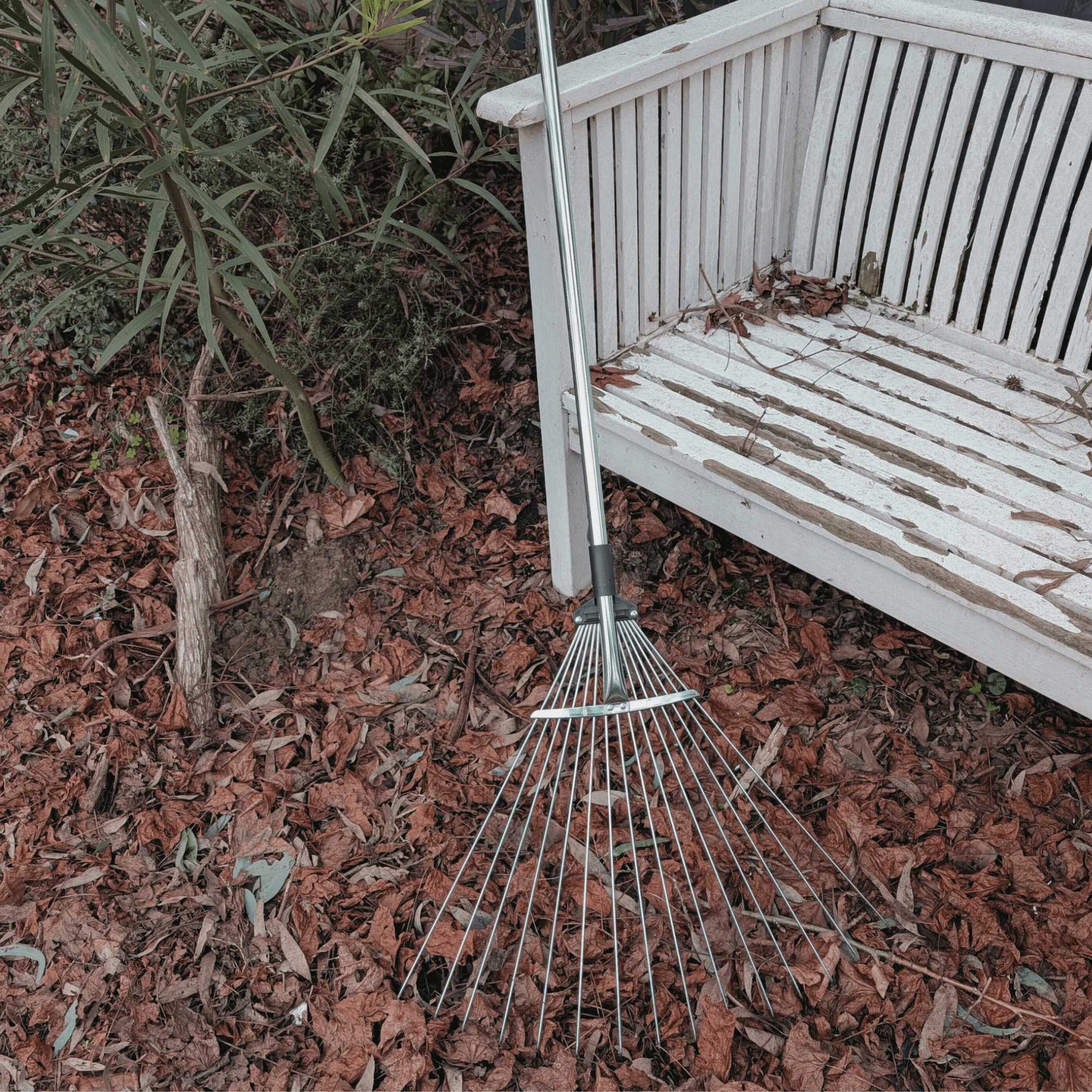 Adjustable Steel Garden Rake Home & Garden > Outdoor Plants > Plant Support - Minimalist Gardener