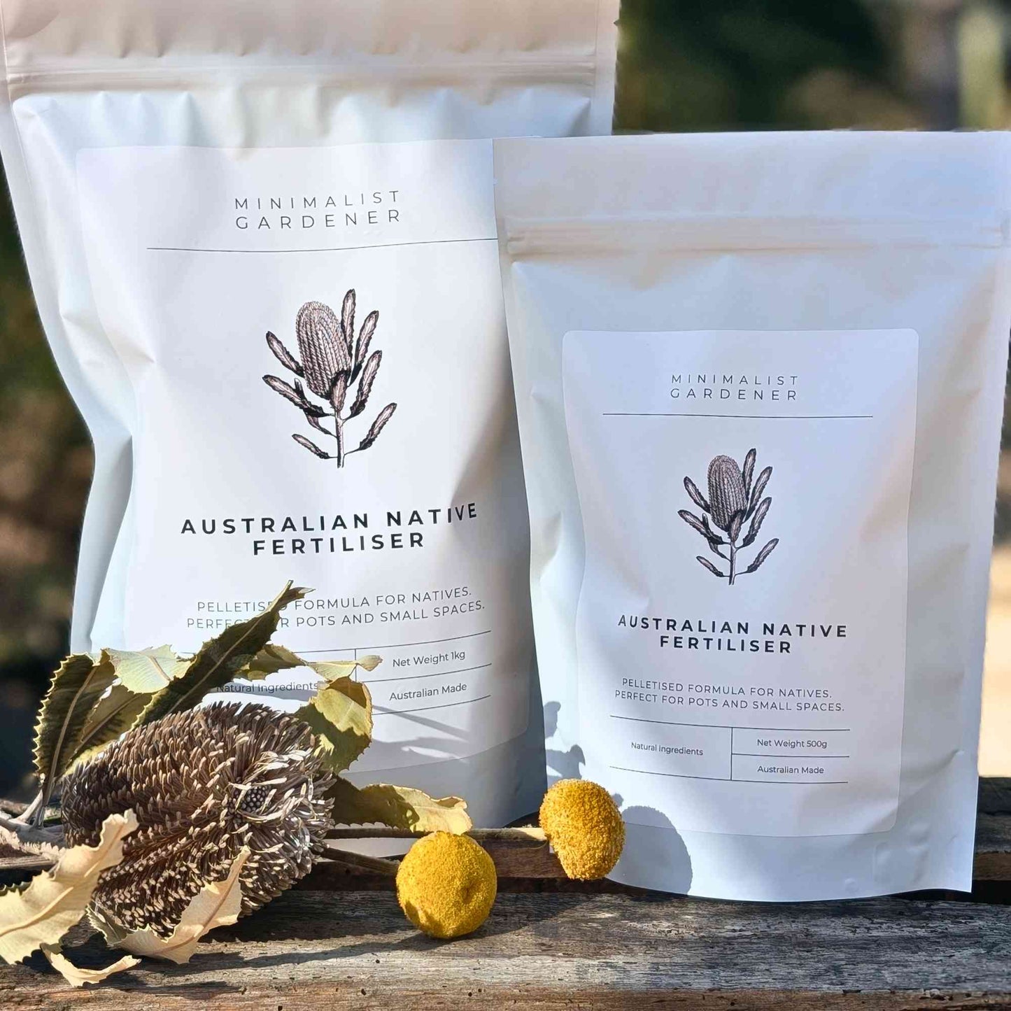 Australian Native Fertiliser for Pots and Small Gardens | 1kg Garden Care > Australian Native Fertiliser > Fertilisers for Pots and Small Gardens - Minimalist Gardener