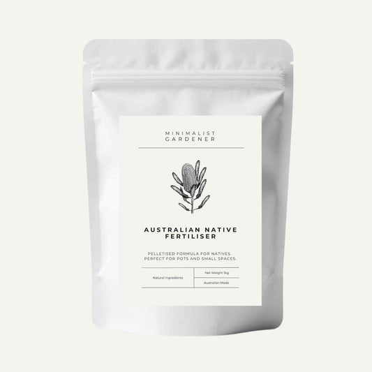 Australian Native Fertiliser for Pots and Small Spaces | 1kg Garden Care > Australian Native Fertiliser > Fertilisers for Pots and Small Gardens - Minimalist Gardener