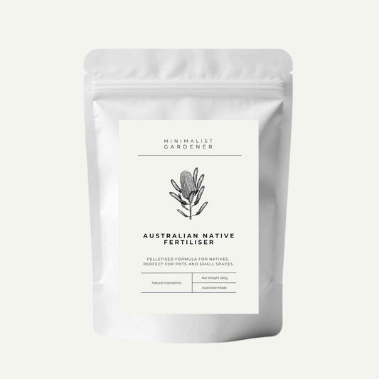 Australian Native Fertiliser for Pots and Small Spaces | 500g Garden Care > Australian Native Fertiliser > Fertilisers for Pots and Small Gardens - Minimalist Gardener