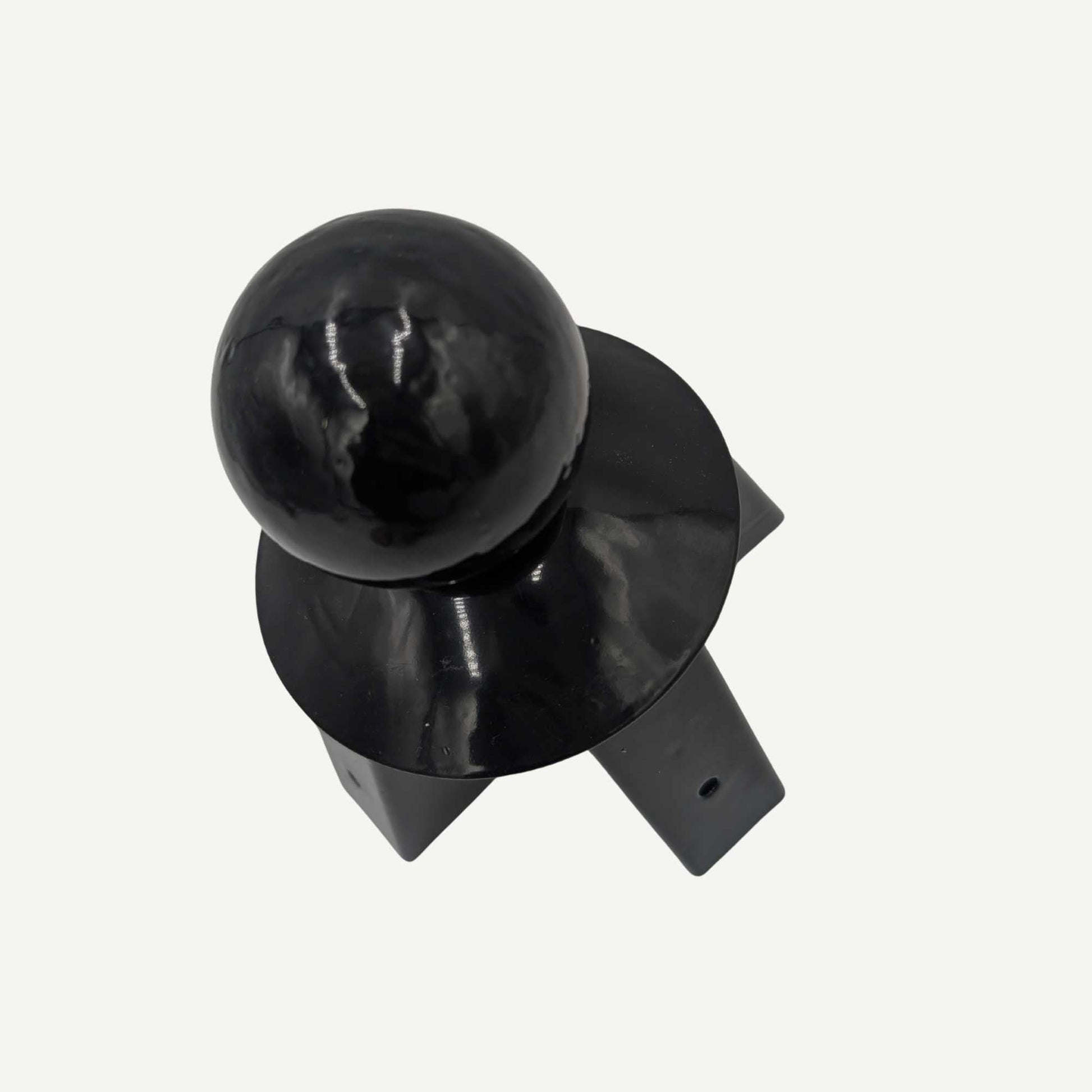 Black Steel Finial with Ball Top (for Obelisk) Home & Garden > Outdoor Plants > Plant Support - Minimalist Gardener