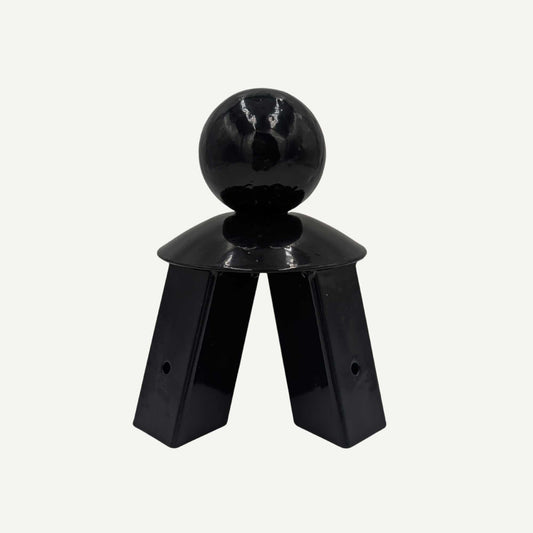 Black Steel Finial with Ball Top (for Obelisk) Home & Garden > Outdoor Plants > Plant Support - Minimalist Gardener