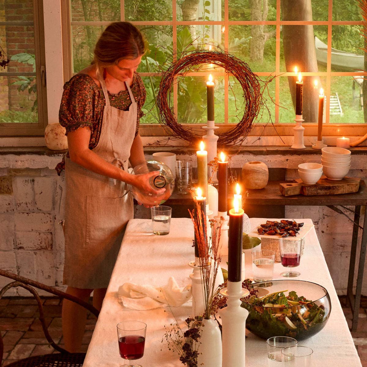 Bloomist Washed Linen Garden Apron: One Size - Minimalist Gardener