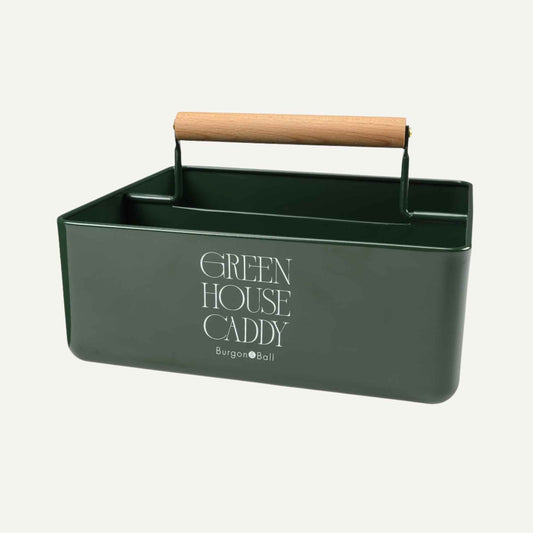 Burgon & Ball Garden Greenhouse Caddy | Heritage Green Garden organisation > Garden Storage > Garden Tool Caddy - Minimalist Gardener