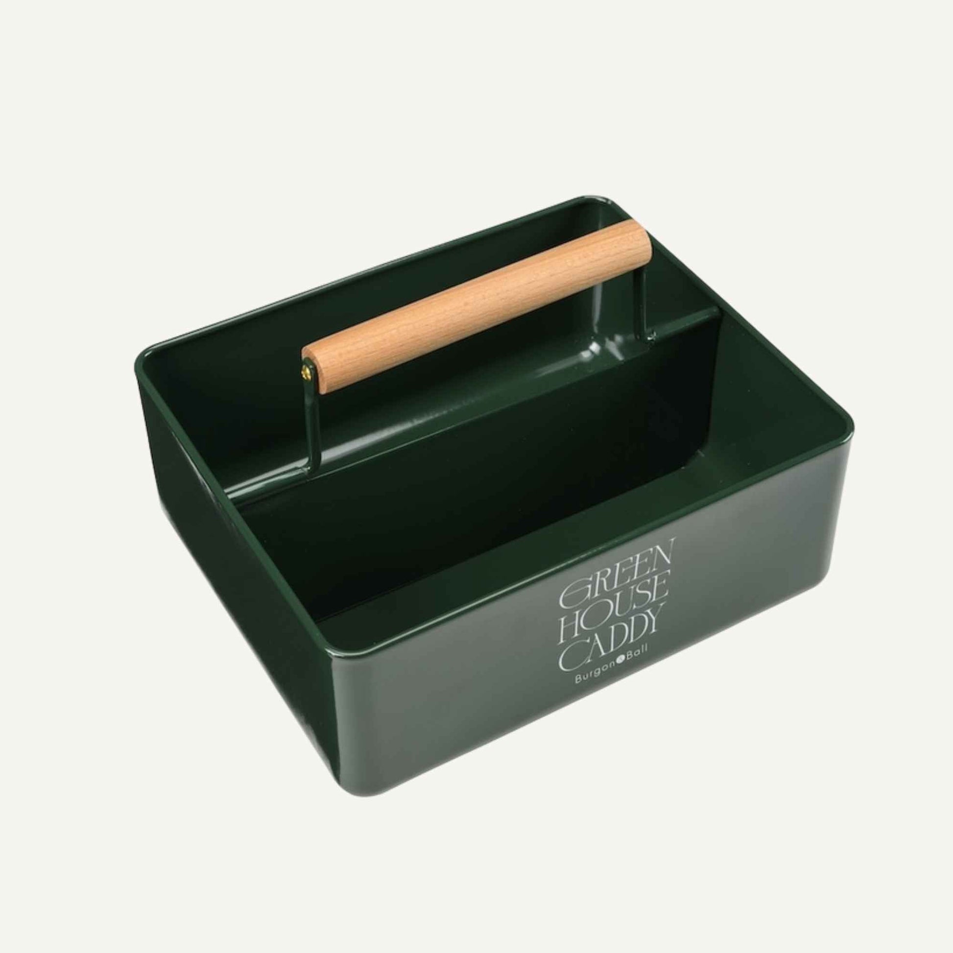 Burgon & Ball Garden Greenhouse Caddy | Heritage Green Garden organisation > Garden Storage > Garden Tool Caddy - Minimalist Gardener