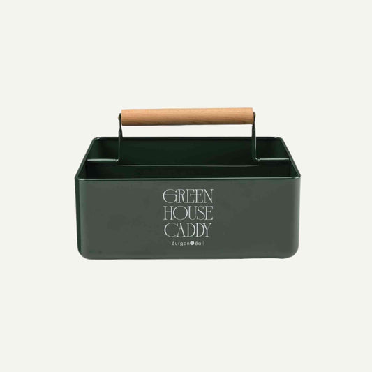 Burgon & Ball Garden Greenhouse Caddy | Heritage Green Garden organisation > Garden Storage > Garden Tool Caddy - Minimalist Gardener