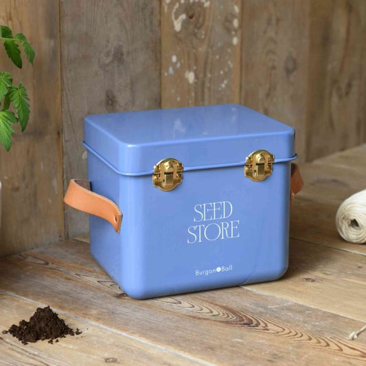 Burgon & Ball Mini Seed Packet Store | Cotswold Blue Home & Garden > Garden Accessories > Seed Storage - Minimalist Gardener