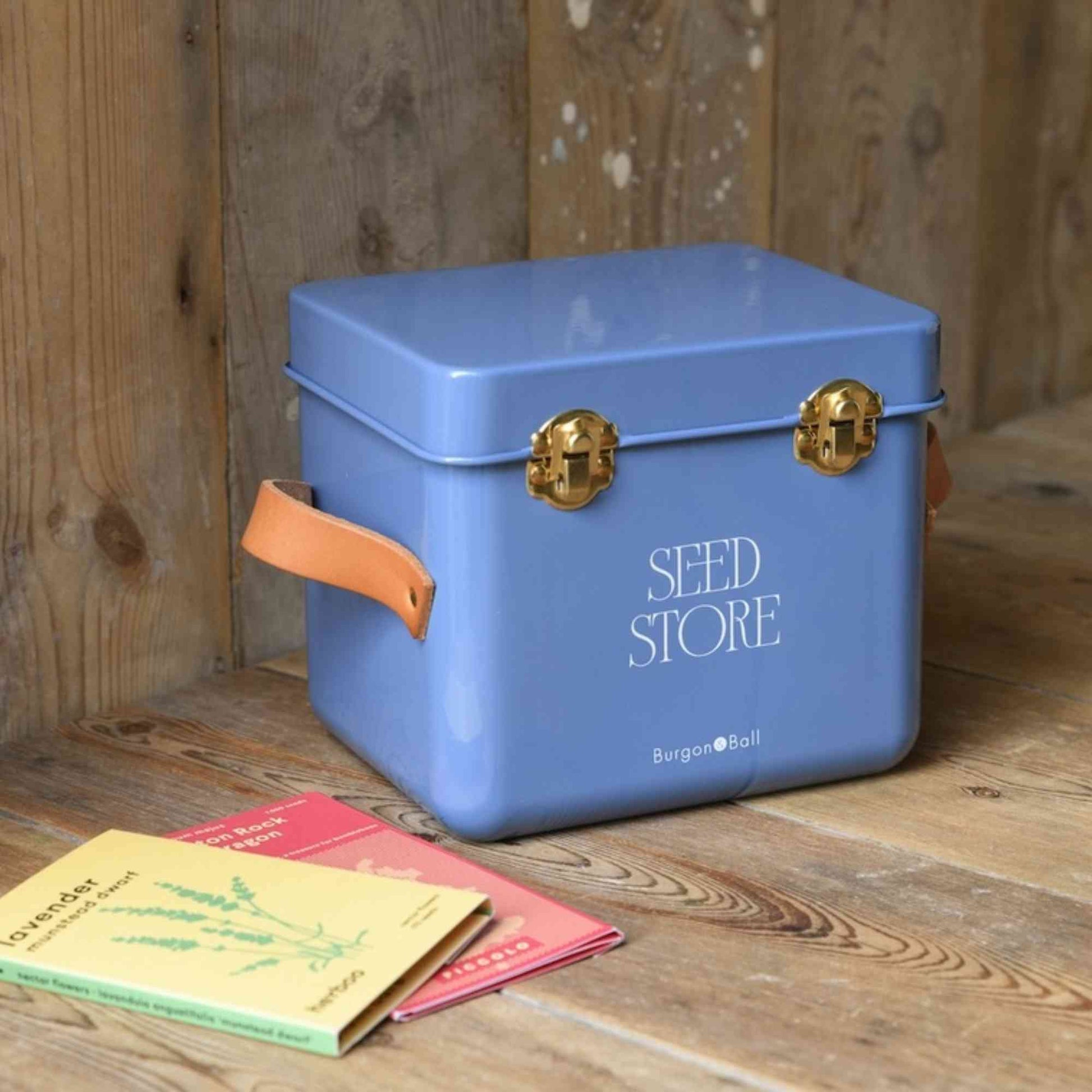 Burgon & Ball Mini Seed Packet Store | Cotswold Blue Home & Garden > Garden Accessories > Seed Storage - Minimalist Gardener