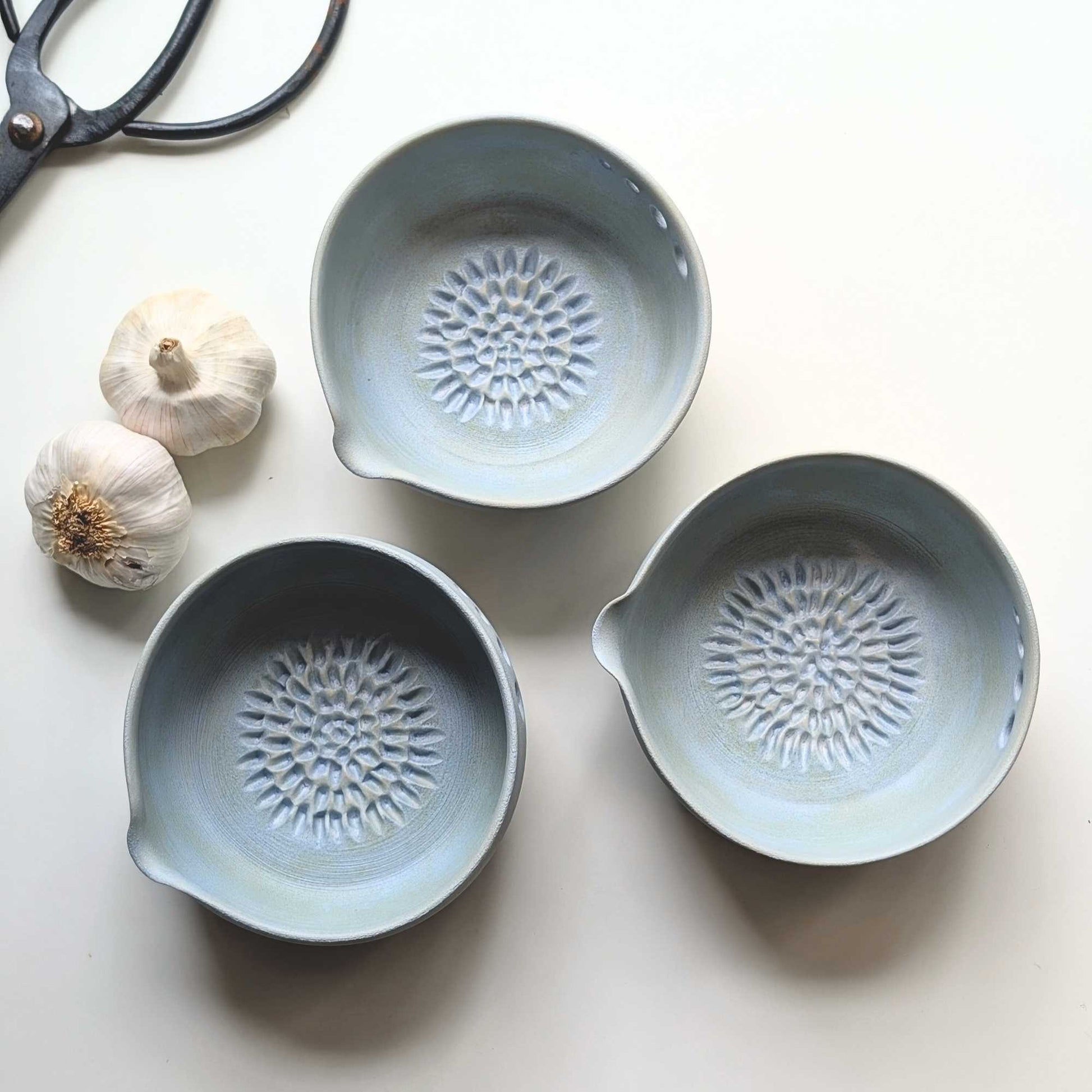 Ceramic Herb Stripper, Garlic Grater & Pourer - Blue Gum Home & Garden > Garden Tools > Gardening Tools - Minimalist Gardener