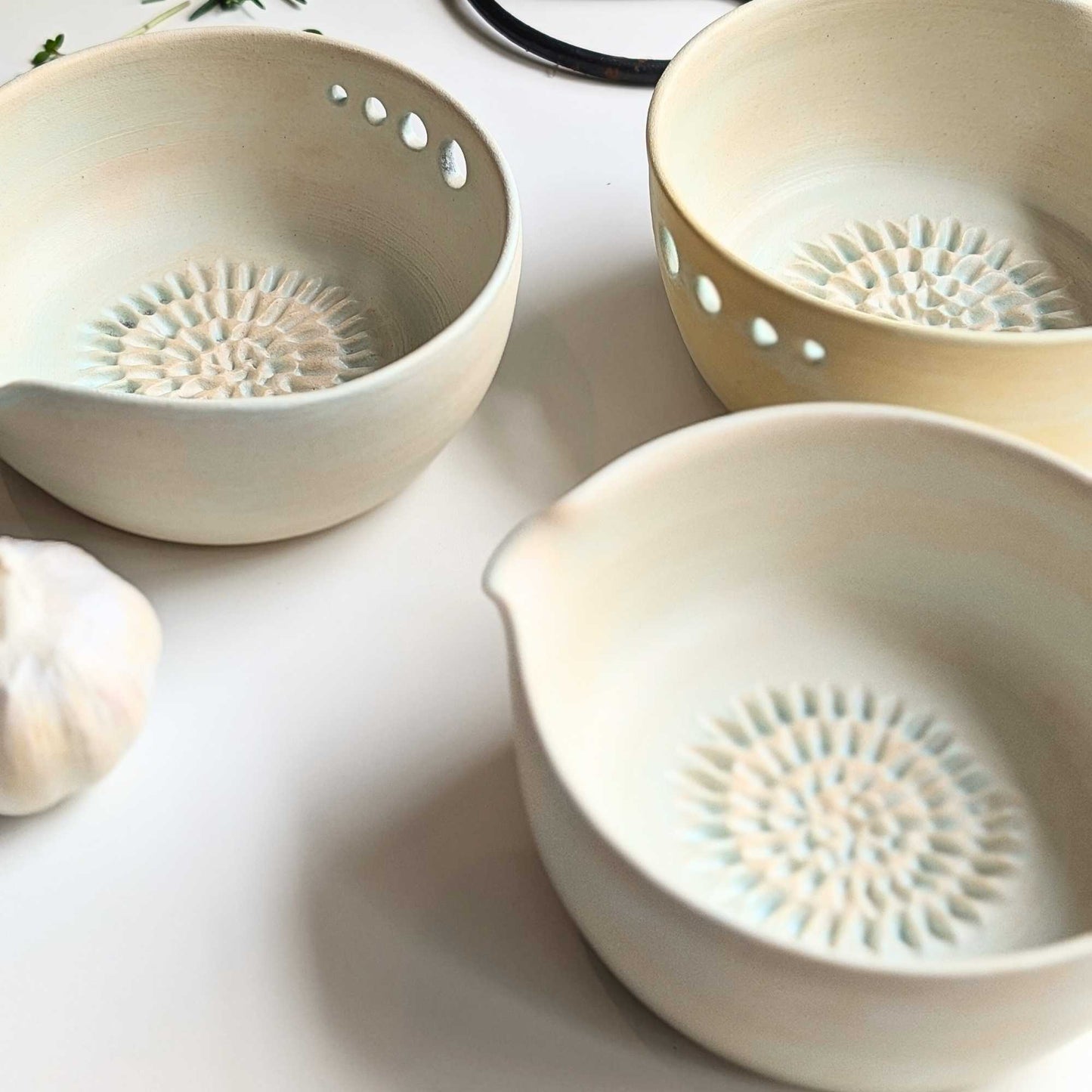 Ceramic Herb Stripper, Garlic Grater & Pourer - Paperbark Home & Garden > Garden Tools > Gardening Tools - Minimalist Gardener