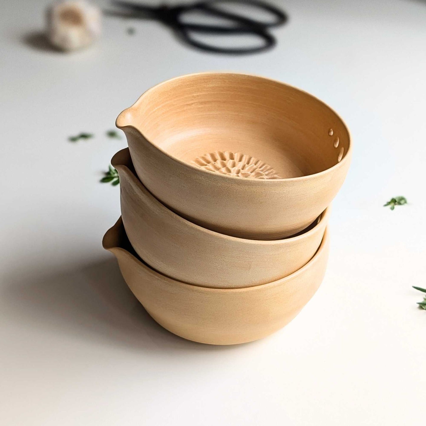 Ceramic Herb Stripper, Garlic Grater & Pourer - Wattle Home & Garden > Garden Tools > Gardening Tools - Minimalist Gardener