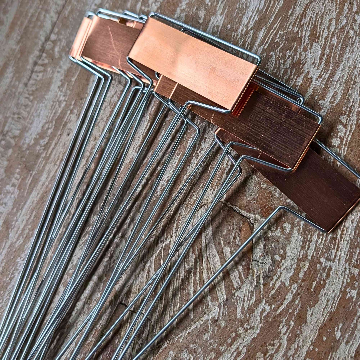 Copper Plant Labels with Steel Stakes | Pack of 10 Home & Garden > Garden Labels > Slate Plant Tags - Minimalist Gardener