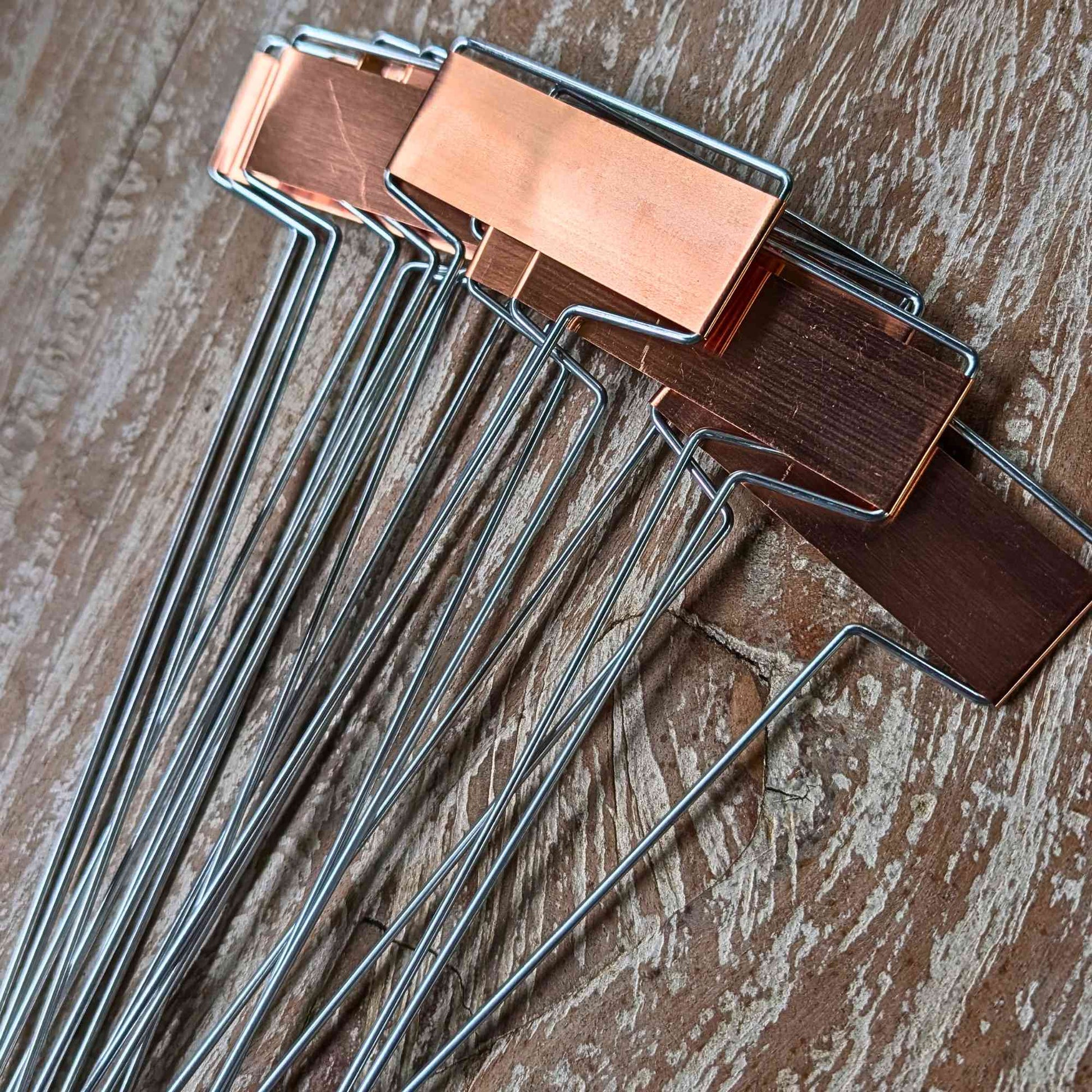 Copper Plant Labels with Steel Stakes | Pack of 10 Home & Garden > Garden Labels > Slate Plant Tags - Minimalist Gardener