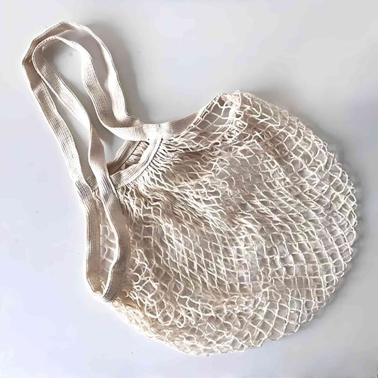 Cotton Mesh Produce Bag | Short Handle Garden Organisation > Storage > Storage Bag - Minimalist Gardener