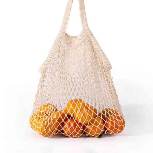 Cotton Mesh Produce Bag | Short Handle Garden Organisation > Storage > Storage Bag - Minimalist Gardener