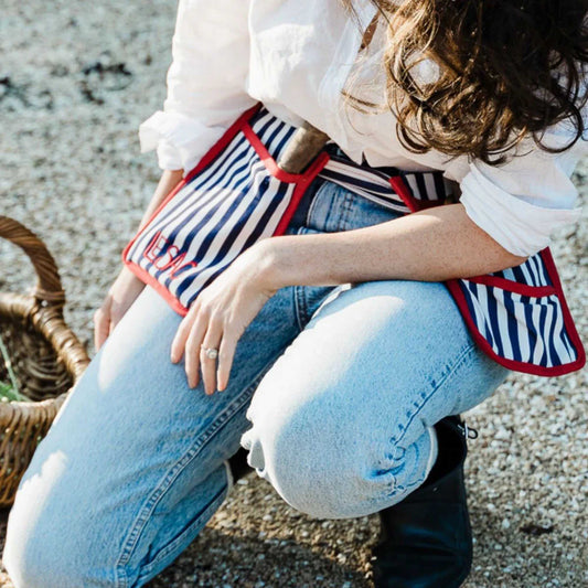 Gardening Belt Navy Stripe Garden Organisation > Storage > Storage Bag - Minimalist Gardener