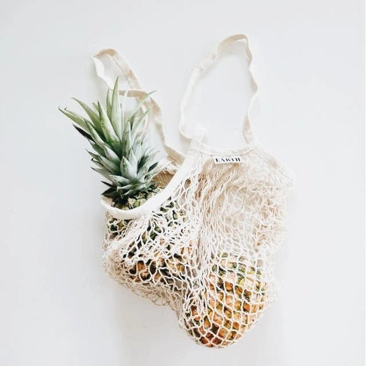 GOTS Certified Organic Cotton Mesh Bag Cream Home & Garden > Garden Accessories > Storage Bags - Minimalist Gardener