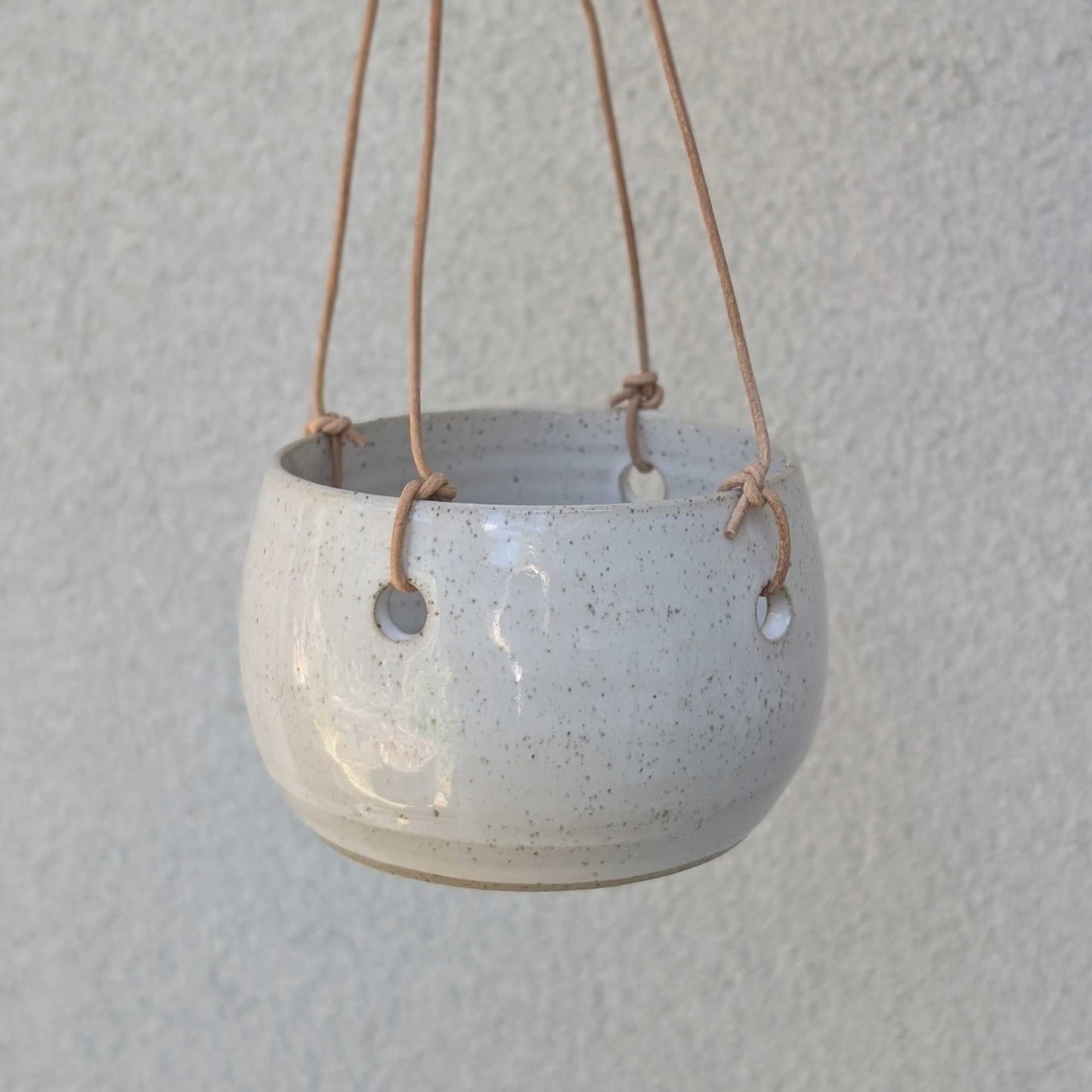 Handmade Ceramic Hanging Planter Pot - Small Batch Pottery Home & Garden > Garden Accessories > Planting - Minimalist Gardener