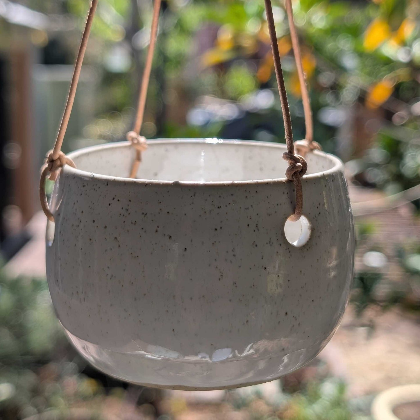 Handmade Ceramic Hanging Planter Pot - Small Batch Pottery Home & Garden > Garden Accessories > Planting - Minimalist Gardener