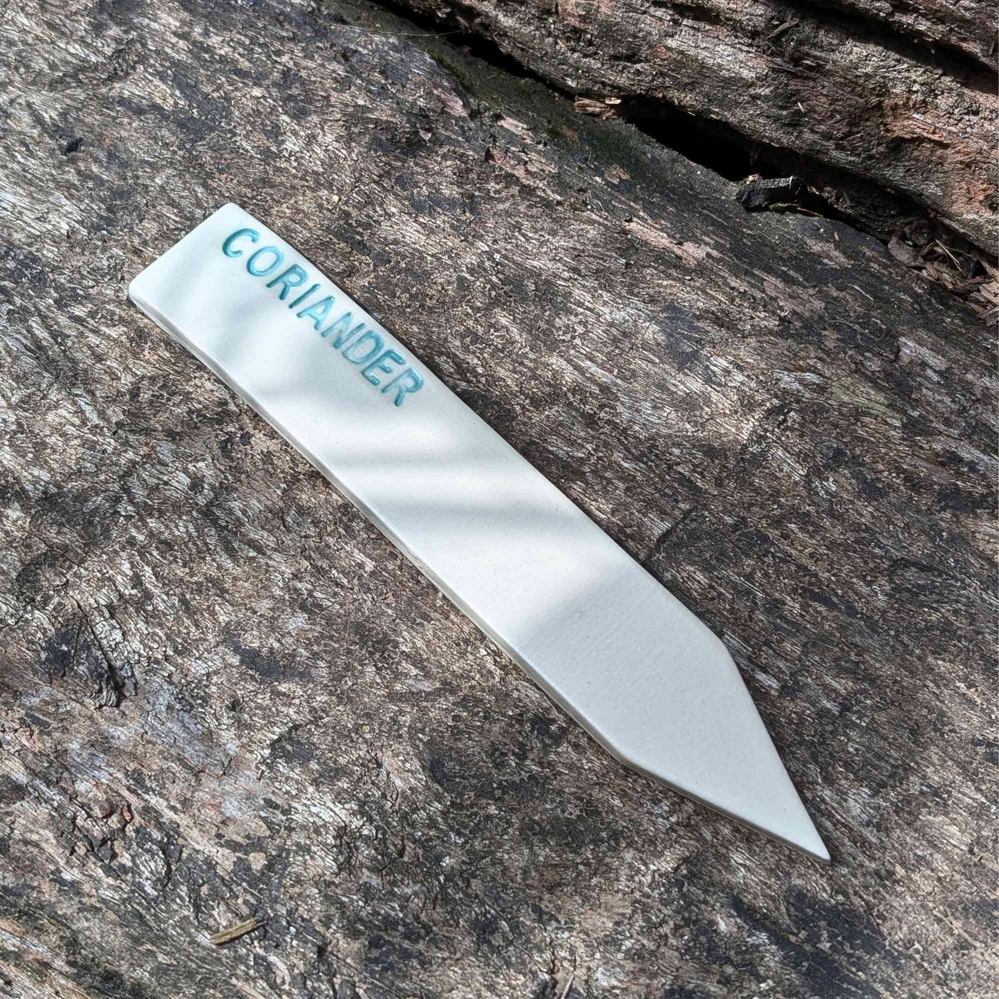 Handmade Ceramic Herb Plant Marker | Coriander Home & Garden > Garden Tools > Herb Markers - Minimalist Gardener