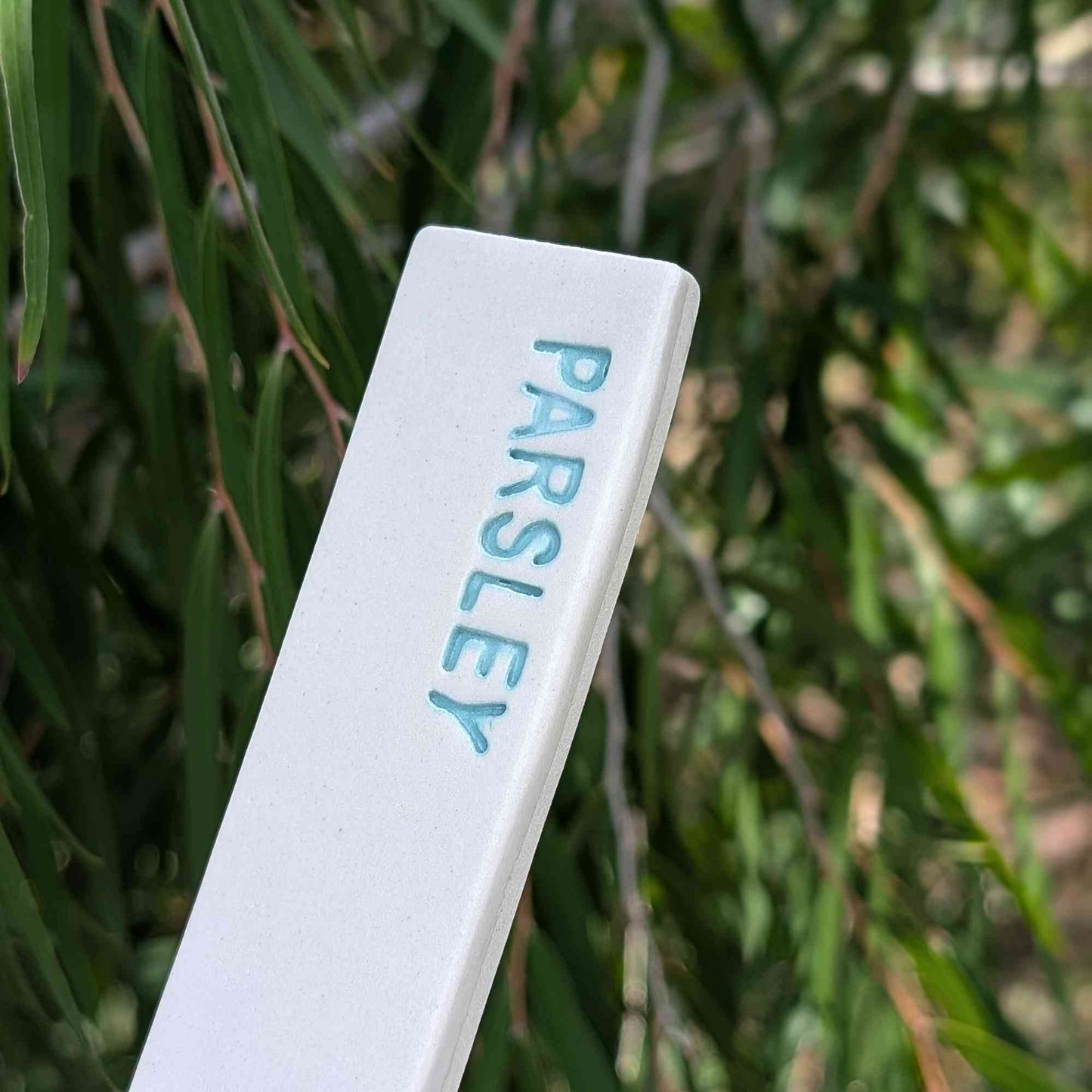 Handmade Ceramic Herb Plant Marker | Parsley Home & Garden > Garden Tools > Herb Markers - Minimalist Gardener