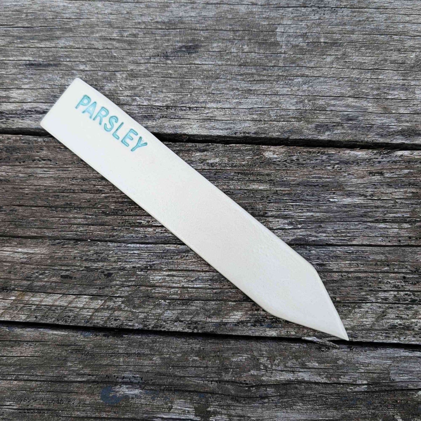 Handmade Ceramic Herb Plant Marker | Parsley Home & Garden > Garden Tools > Herb Markers - Minimalist Gardener