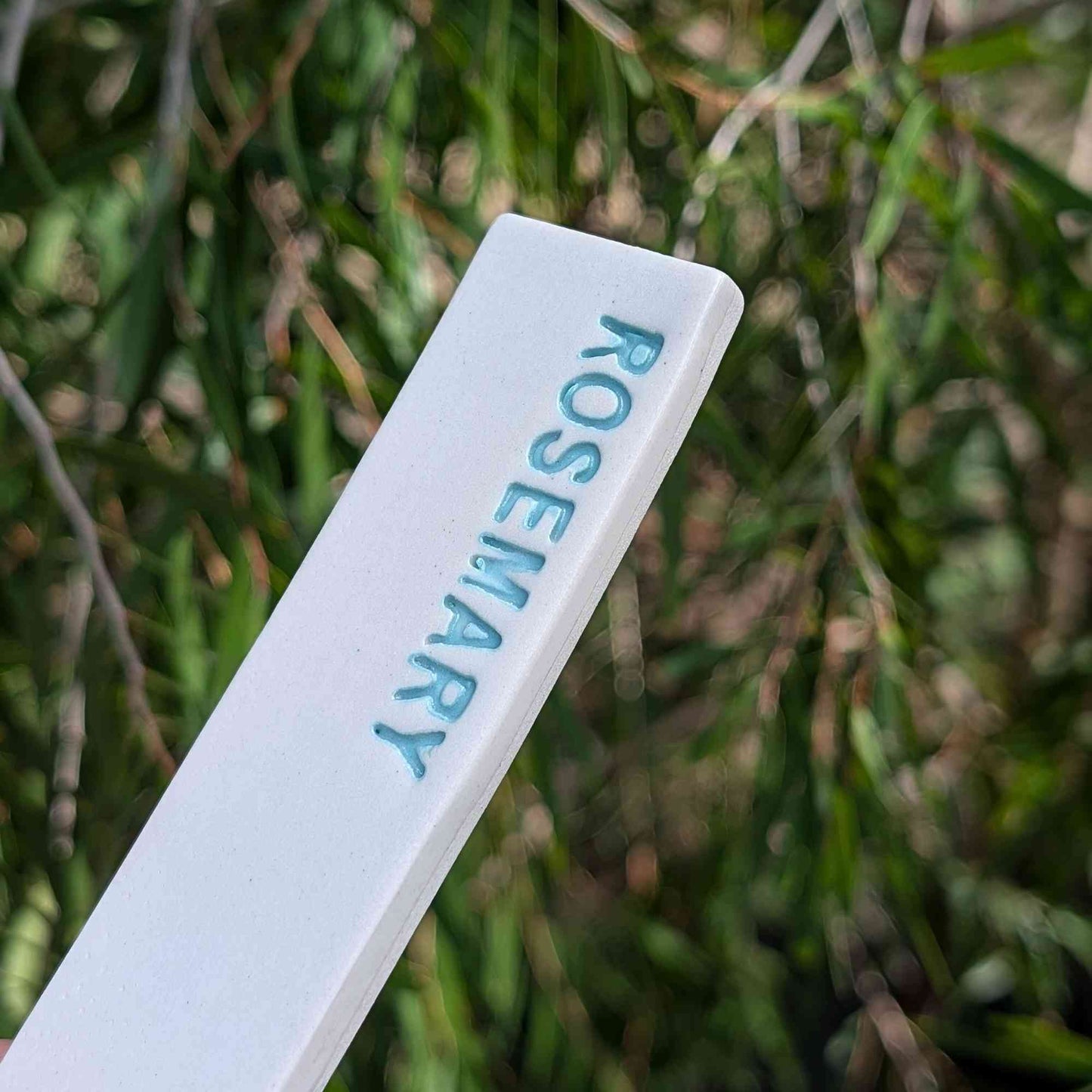 Handmade Ceramic Herb Plant Marker | Rosemary Home & Garden > Garden Tools > Herb Markers - Minimalist Gardener