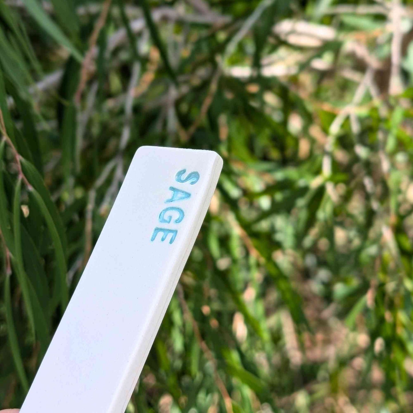Handmade Ceramic Herb Plant Marker | Sage Home & Garden > Garden Tools > Herb Markers - Minimalist Gardener