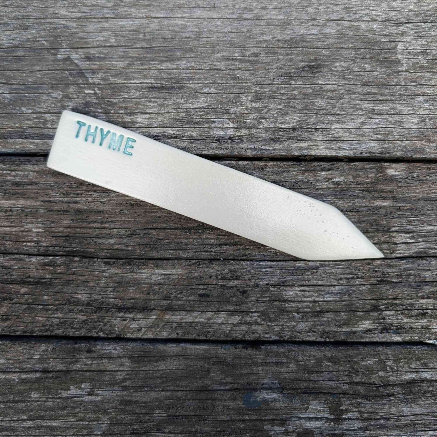 Handmade Ceramic Herb Plant Marker | Thyme Home & Garden > Garden Tools > Herb Markers - Minimalist Gardener