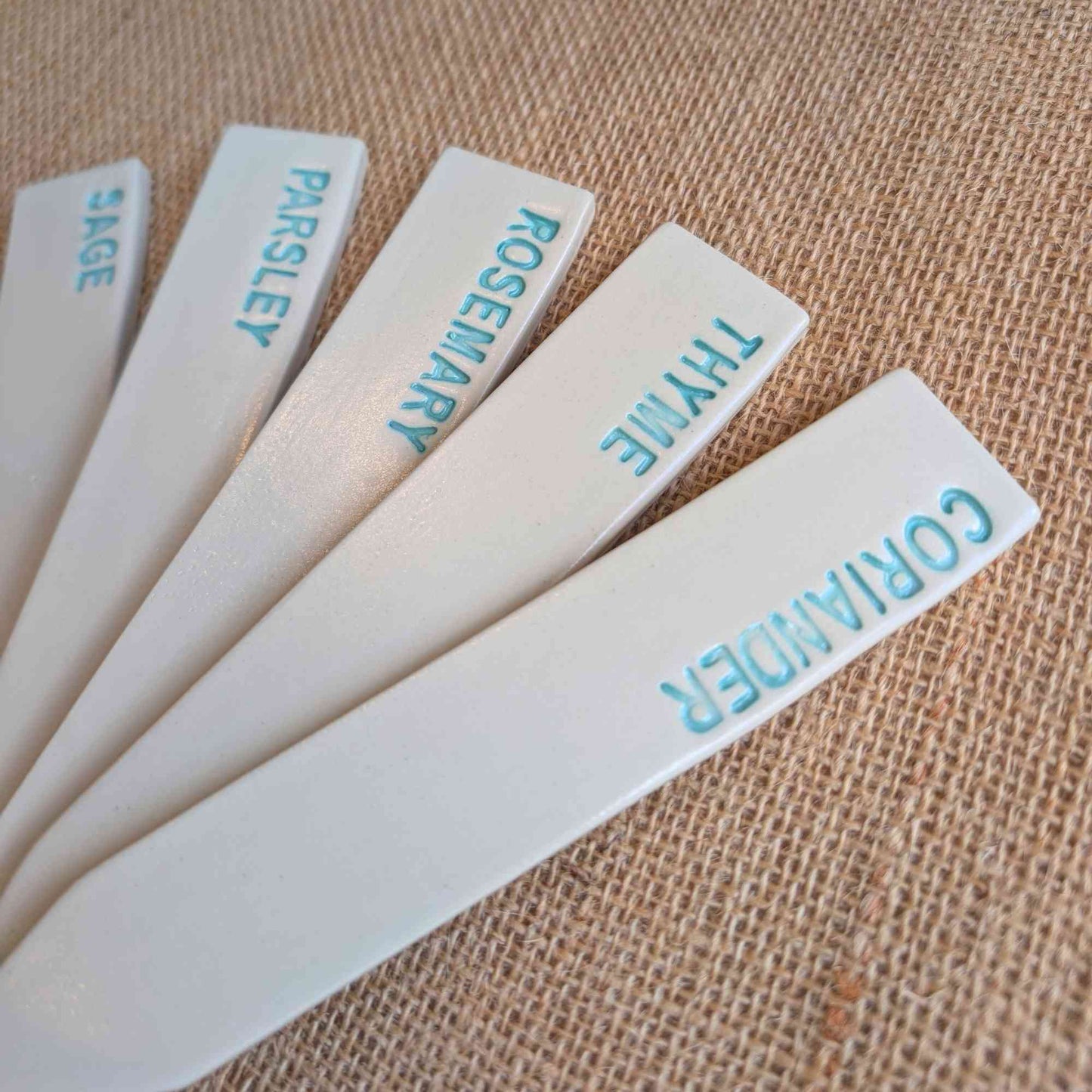 Handmade Ceramic Herb Plant Marker | Thyme Home & Garden > Garden Tools > Herb Markers - Minimalist Gardener