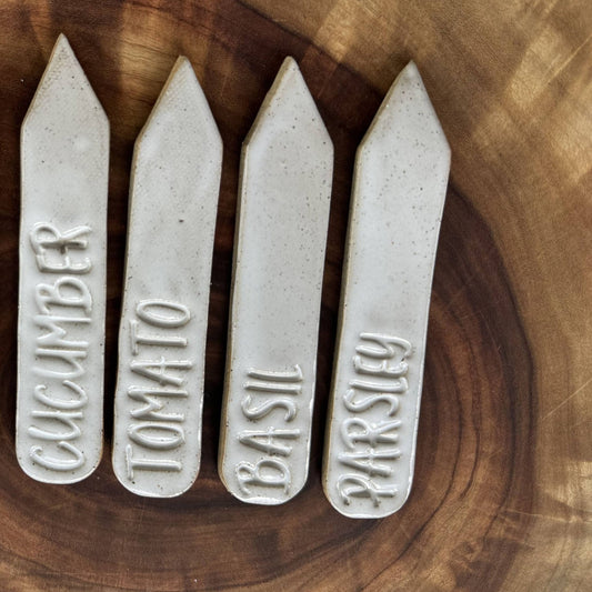 Handmade Ceramic Plant Label Stake Parsley Home & Garden > Decor > Garden Ornaments - Minimalist Gardener