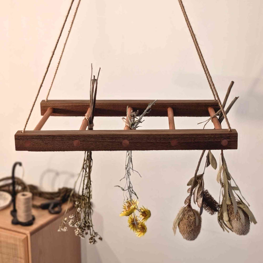 Handmade Flower & Herb Drying Rack | Australian Timber Home & Garden > Flower Drying > Handmade Flower Drying Rack - Minimalist Gardener
