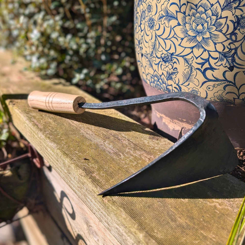 Handmade Forged Youngju Korean Homi Hoe | Medium Home & Garden > Garden Tools > Hand Tools - Minimalist Gardener