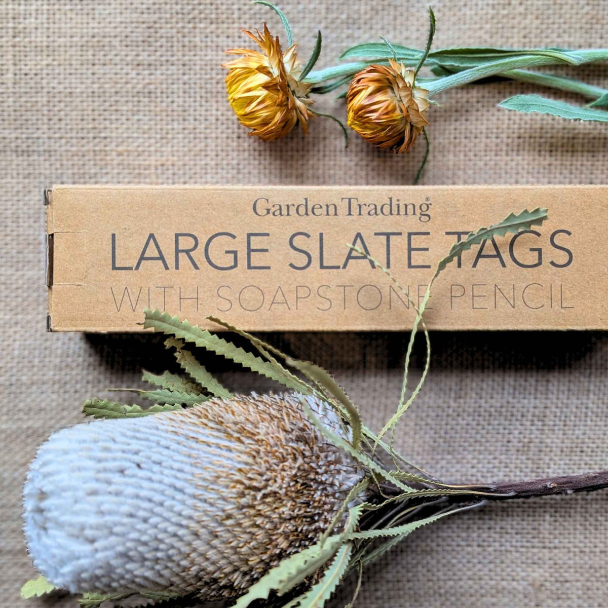 Handmade Set of 6 Slate Plant Labels with Soapstone Pencil Home & Garden > Garden Labels > Slate Plant Tags - Minimalist Gardener