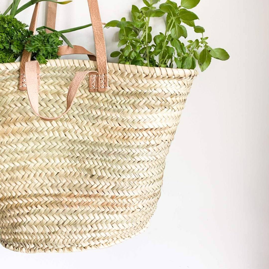 Handmade Straw Harvest Bag Brown Garden Organisation > Storage > Storage Bag - Minimalist Gardener
