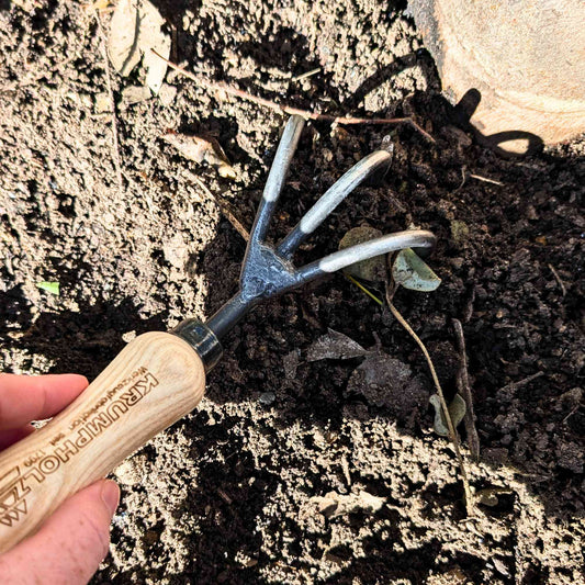 Krumpholz Hand - Forged 3 Tine Cultivator Home & Garden > Garden Tools > Hand Tools - Minimalist Gardener