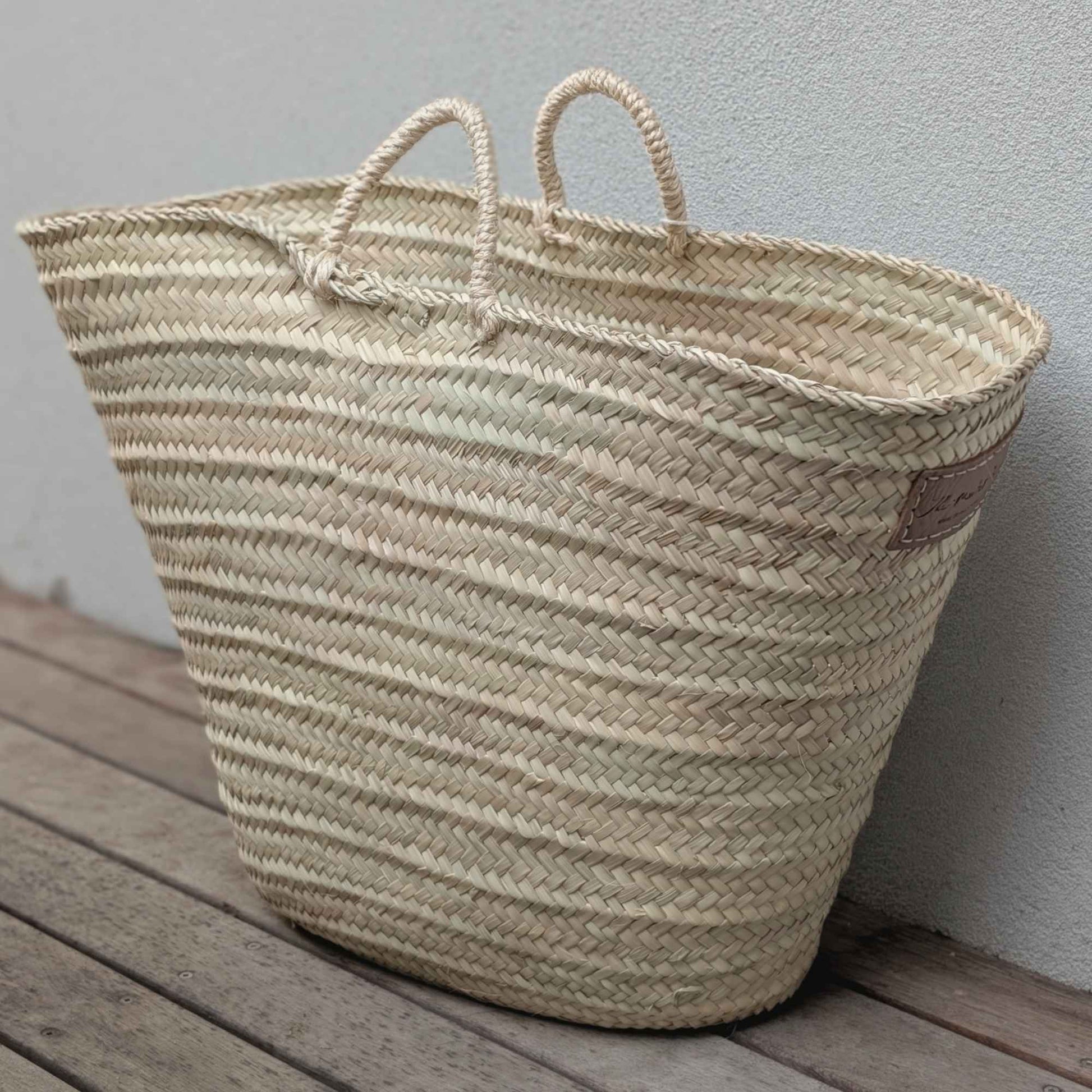 Large Handmade Harvest & Market Basket | Sisal Handles Home & Garden > Harvesting > Harvest & Market Bags - Minimalist Gardener
