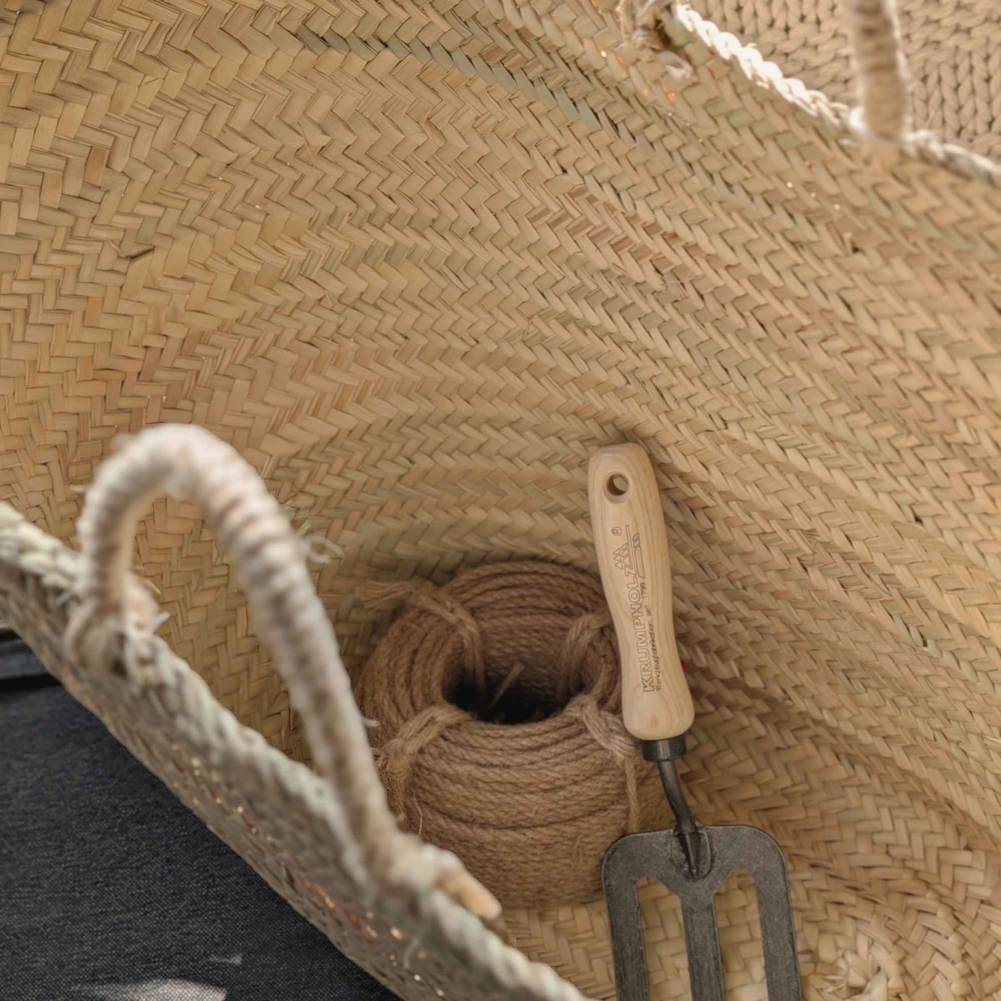 Large Handmade Harvest & Market Basket | Sisal Handles Home & Garden > Harvesting > Harvest & Market Bags - Minimalist Gardener