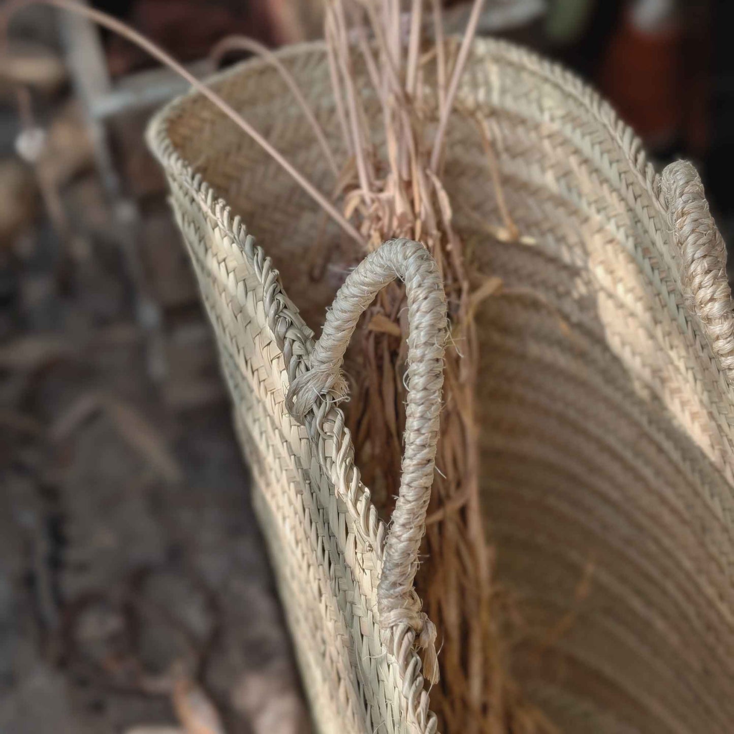 Large Handmade Harvest & Market Basket | Sisal Handles Home & Garden > Harvesting > Harvest & Market Bags - Minimalist Gardener