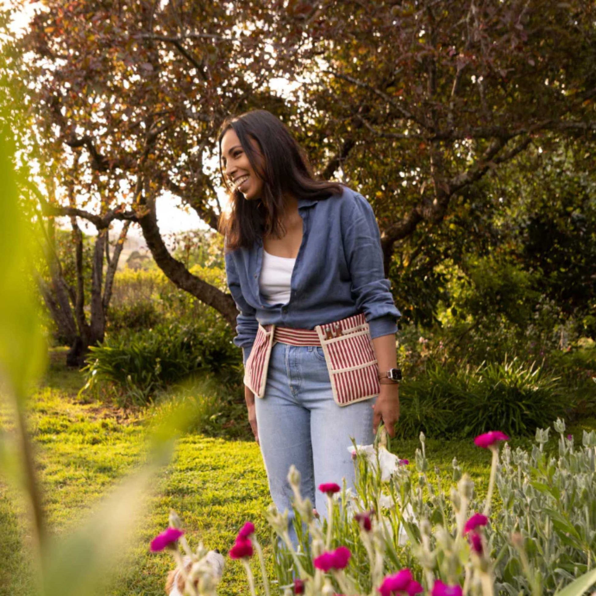 Le Sac Gardening Belt Red Stripe Garden Organisation > Storage > Storage Bag - Minimalist Gardener