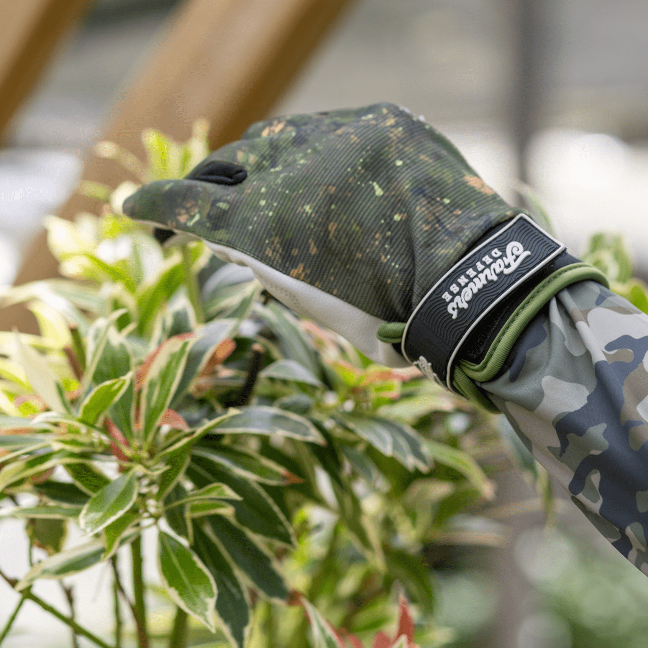 Leather Gardening Gloves Green Brush Home & Garden > Garden Tools > Gloves - Minimalist Gardener