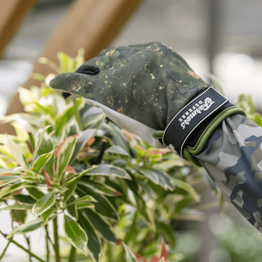 Leather Gardening Gloves Green Brush Home & Garden > Garden Tools > Gloves - Minimalist Gardener