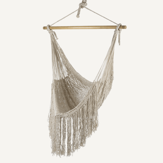 Mexican Hammock Swing Ivory Home & Garden > Hammocks > Hammocks & Accessories - Minimalist Gardener